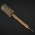Old Hammer With Metal Head And Wooden Handle As Hand Tool