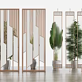 Modern partition screen partition 3d model