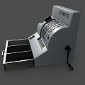 Classic Commercial Cash Register With Keyboard And Drawer For Business Use