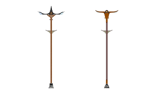 minority street lamp 3d model