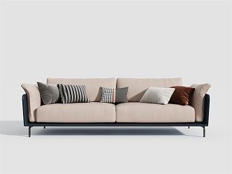 Modern double sofa 3d model