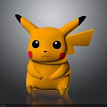 Cute Pikachu Character With Yellow Fur Black Tipped Ears Red Cheeks And Big Eyes