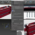 Industrial Hydraulic Bending Machine With Red Metal Structure Supporting Components And Metal Plates