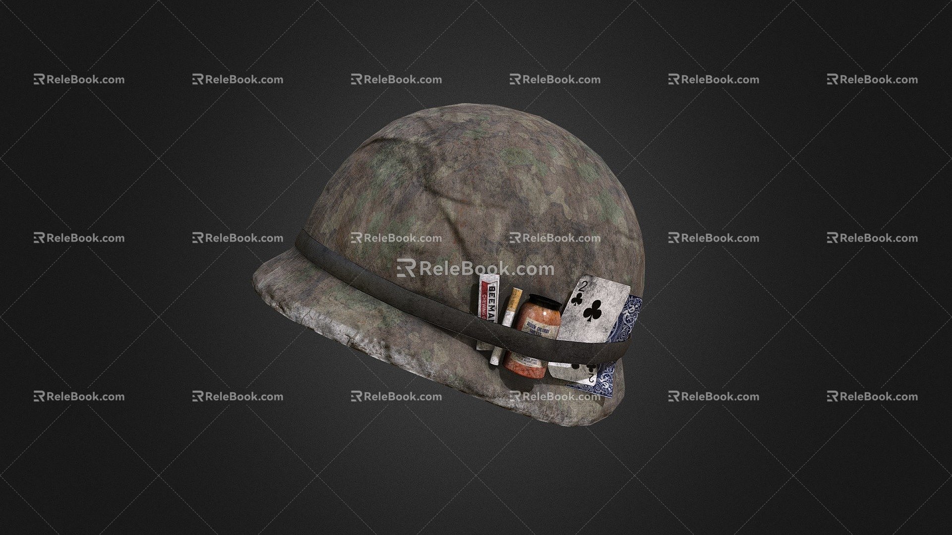 Military Helmet Weapon 3d model