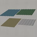 Blue Green Gold Silver Corrugated Metal Building Panels For Roof And Wall