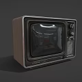 Vintage Trinitron Television With Classic Knobs And Front Grille Design 3d model