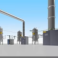 Modern Industrial Equipment Featuring Stainless Steel Tanks Large Pipes and Control Cabinets