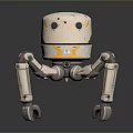 Robot Assistant Small Robot Butler Robot Butler Figure Game Figure 3d model
