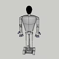 Humanoid Fencing Fighting Robot 3d model