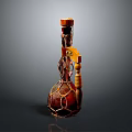 Traditional Wooden String Instrument With Carved Design And Decorative Net