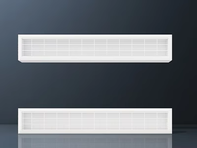 Modern White Air Conditioner Vents Design For Home Interior Decoration 3d model