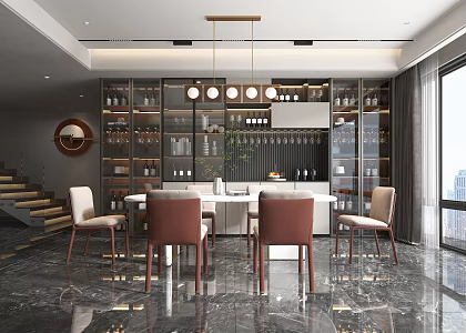 Modern Restaurant 3d model