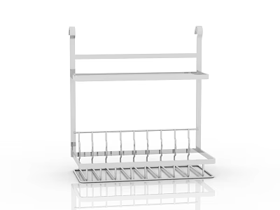 Kitchen Utensil Hanging Rack With Multi Layer Hooks For Cooking Tools Storage 3d model