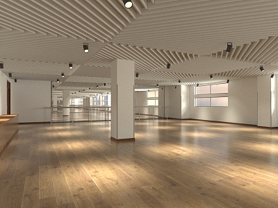 Public Space Dance Classroom 3d model