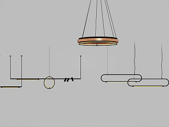 Modern chandelier 3d model