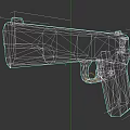 Vintage Pistol With Wooden Grip And Metal Body Classic Design Details