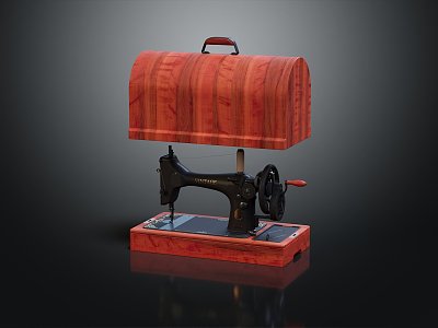 vintage sewing machine vintage sewing machine 3d model