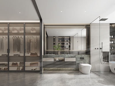 Minotti Miloti Toilet Wardrobe Washbasin Combination model