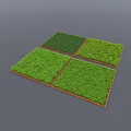 Square Green Grass Turf Pieces For Garden Lawn Decoration And Design