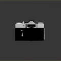 3D Rendered Computer Webcam With Black Silver Body And Long Lens Design