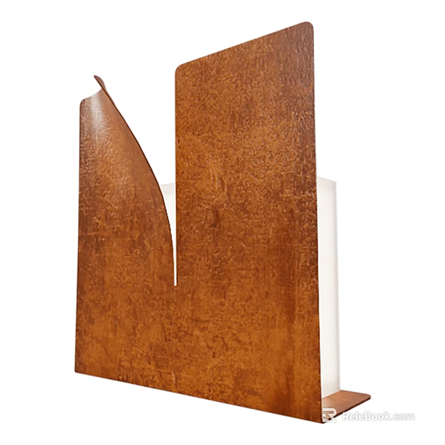 Rustic Brown Unique Shaped Wall Decor 3d model