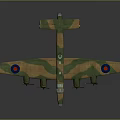 Cosmic Aerospace Aircraft Model Featuring Camouflage Design And Wing Markings