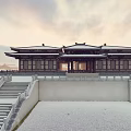 Chinese Ancient Architecture Han Dynasty Palace Qin and Han Architecture 3d model
