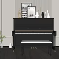 Style Piano Combination 3d model