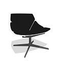 Stylish Black Office Chair With Modern Swivel Base And Comfortable Design