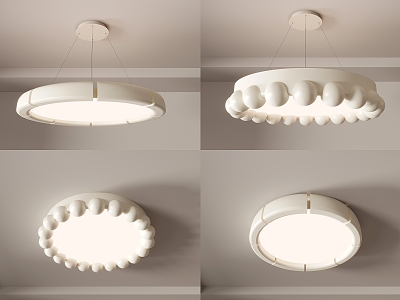 The new simple high-grade combination of the main bedroom ceiling lamp with cream bedroom lamp model