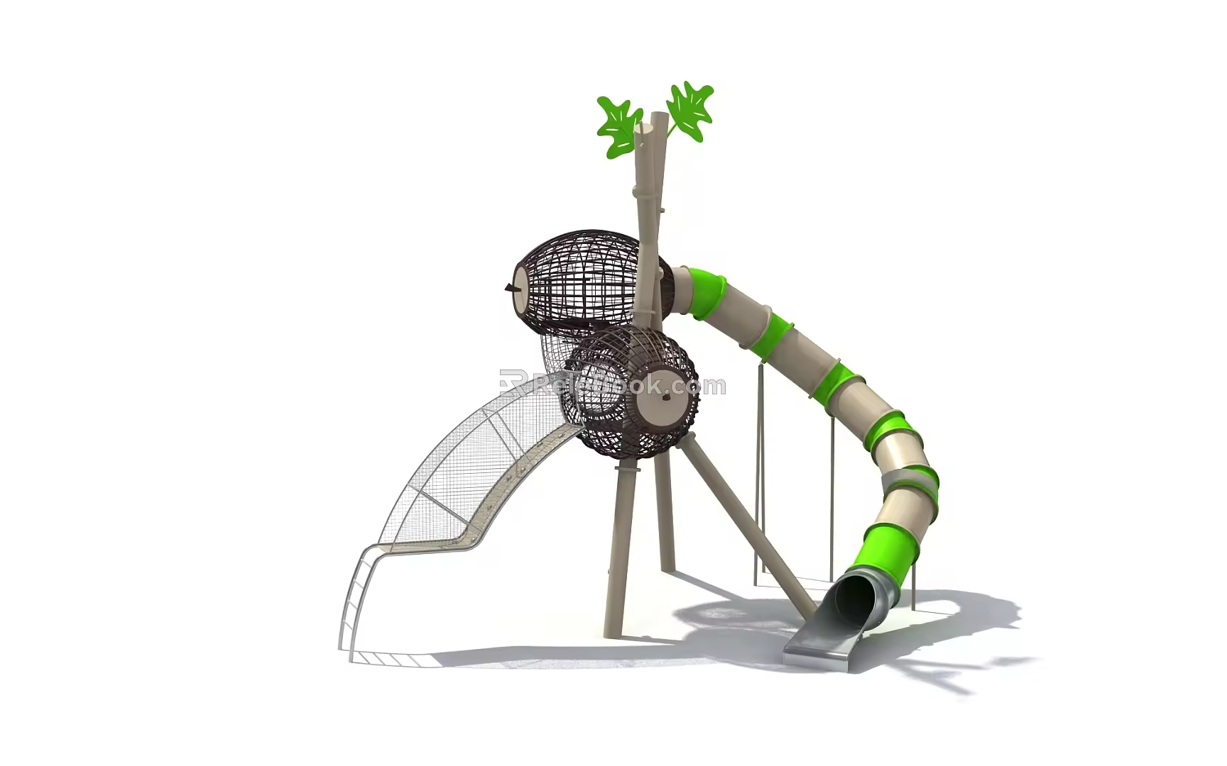 Amusement equipment slide 3d model