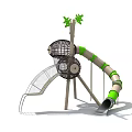 Amusement equipment slide 3d model