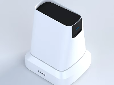 Modern White Smart Machine With Black Top And Automatic Sensing Function For Home Use 3d model