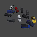 Collection of Various Colored Cars Including SUVs Sedans and Different Models