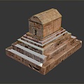 Altar Altar Temple Shrine Hero Altar Cartoon Building Outdoor Items Realistic 3d model