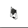 Black Metal Clothing Rack with Stand Design and Bottom Storage Shelf for Home Bedroom Organization