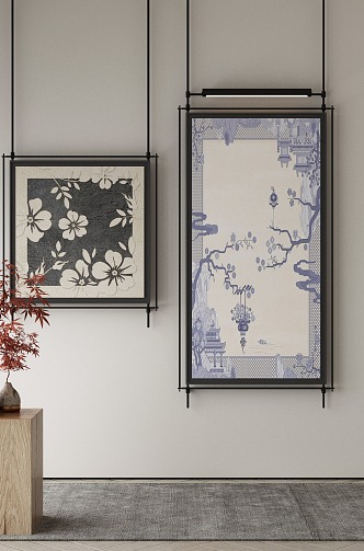 New Chinese Decorative Painting 3d model