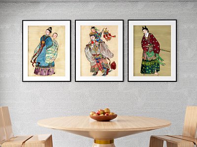 Art Illustration Decorative Hanging Painting model