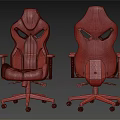 Ergonomic Black White Gaming Chairs With Mesh Back And Swivel Wheels