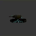 Two Military Tanks Connected by Blue Lightning Near Red Base on Gray Terrain
