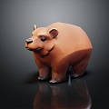 Modern toy teddy bear big bear 3d model