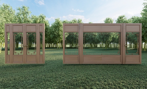 new chinese style gate 3d model