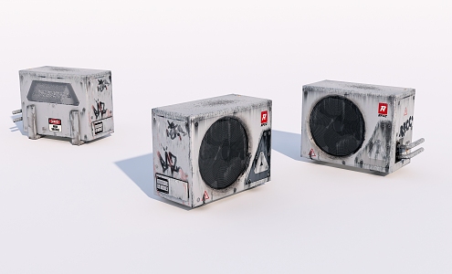 Old air conditioner 3d model