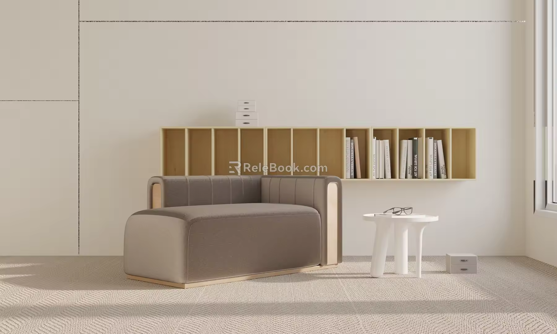 Modern single sofa 3d model