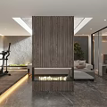 Elegant Modern Bedroom Interior With Comfortable Bed Green Plants And Warm Lighting