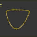 Shiny Silver Chain in Triangular Shape on Dark Background with Reflection
