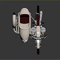 BMW Classic Motorcycle With Beige Body Red Seat And Shiny Exhaust