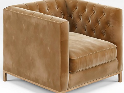 European-style single sofa 3d model