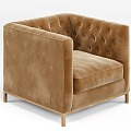 European-style single sofa 3d model