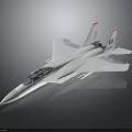 White Military Jet Fighter With Red Tail Fins Marked ED 188 In 3D Rendered Design